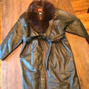 Greg Bell leather coat